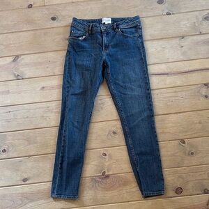 Sezane Dark Blue Skinny Jeans